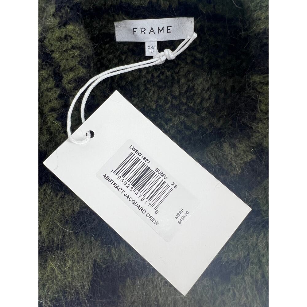 Frame Abstract Jacquard Crew Neck Sweater - Picture 9 of 12